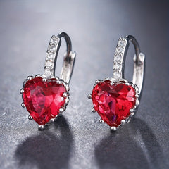 EMMAYA Golden Double Head Earrings CZ Rhinestone Jewelry