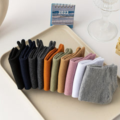10 Pairs Soft Low Cut Ankle Socks Women's Stockings