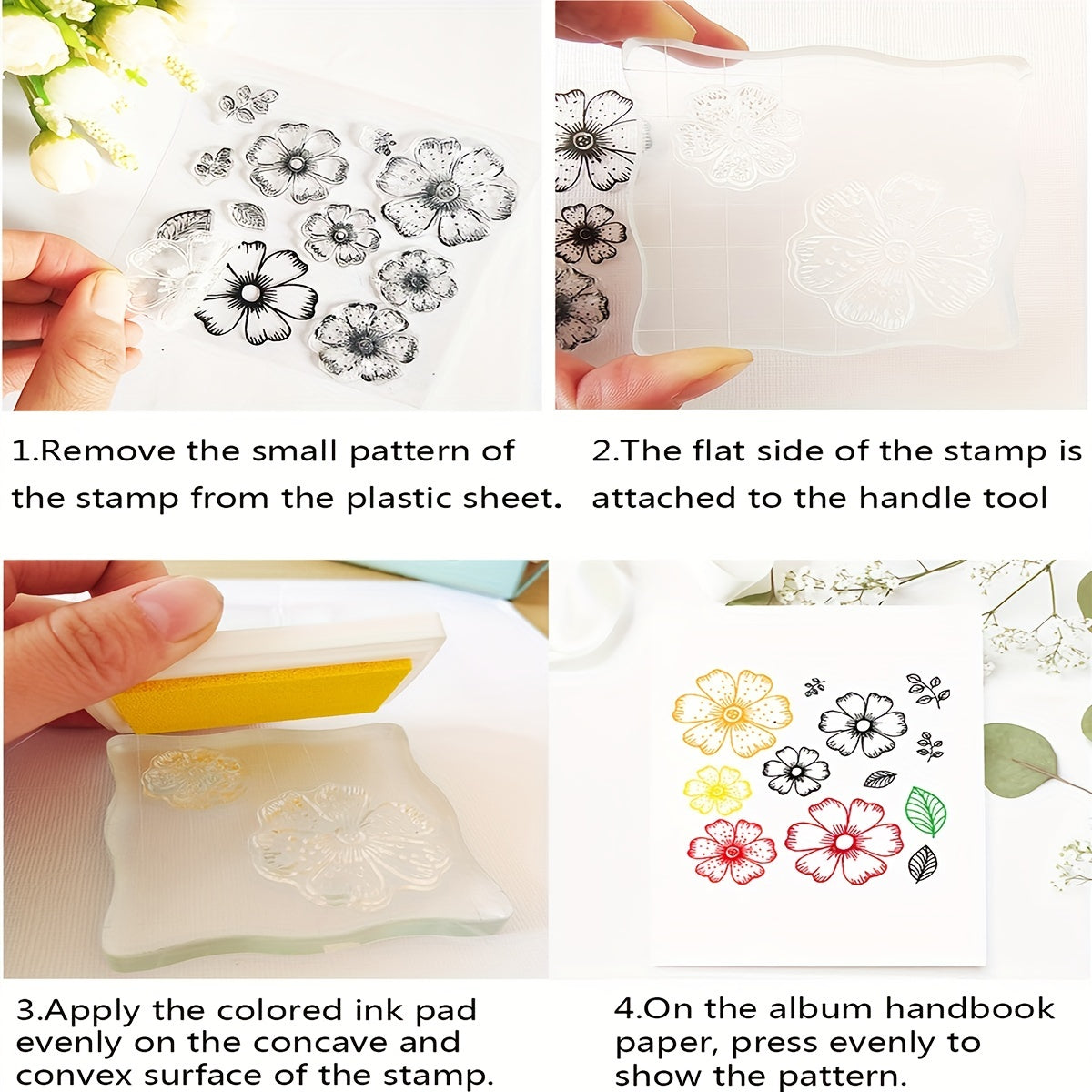 English Grass DIY Silicone Transparent Stamp