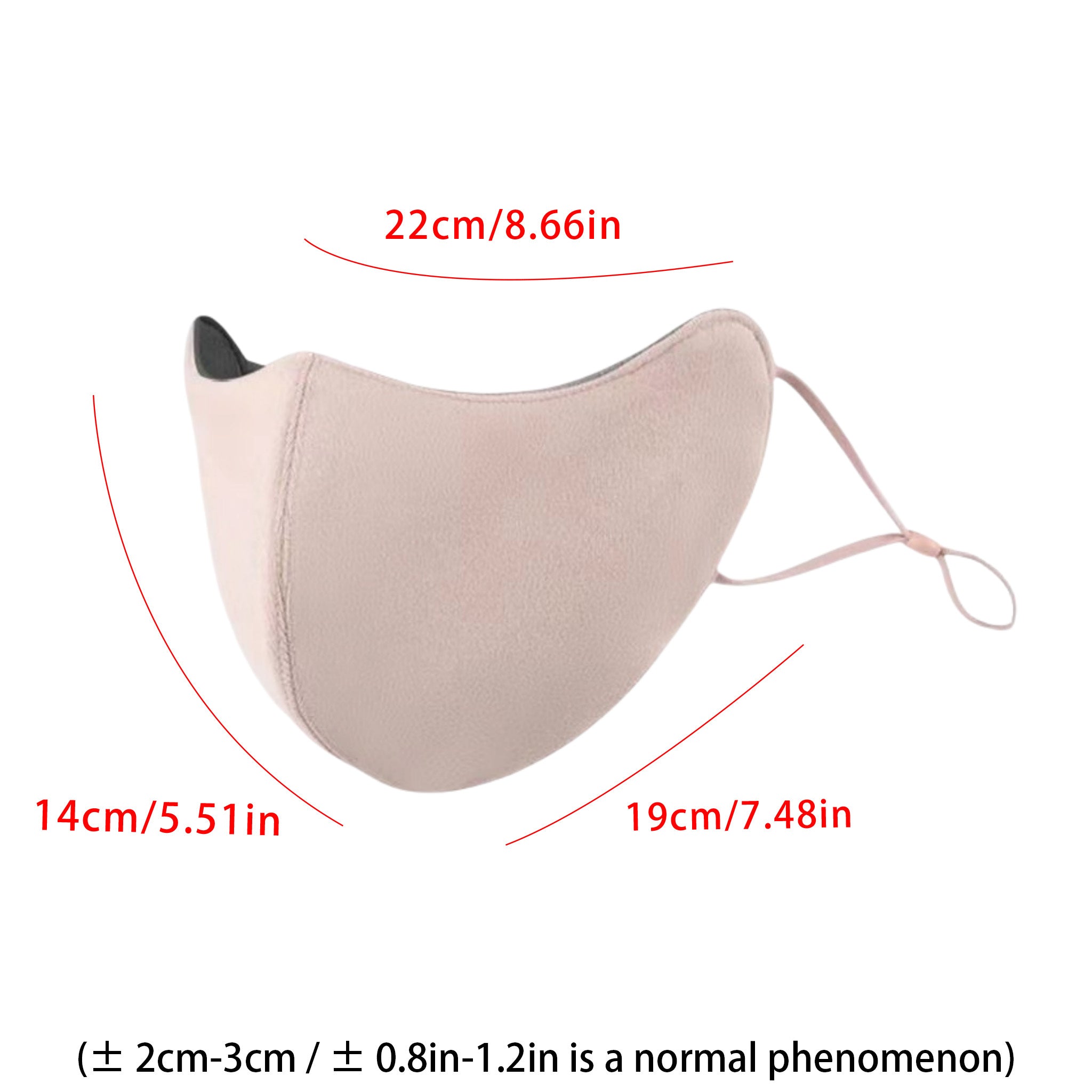 3D Sloth Print Plush Warm Face Mask Windproof Cold Protect