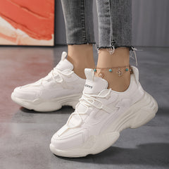 Women's Casual Sneakers with Thick Sole Lightweight Running Shoes