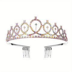 Rhinestone Headband Crown Tiara Hair Accessories for Women