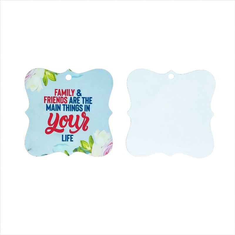 5pcs Christmas Metal Pendant for Sublimation Heat Transfer