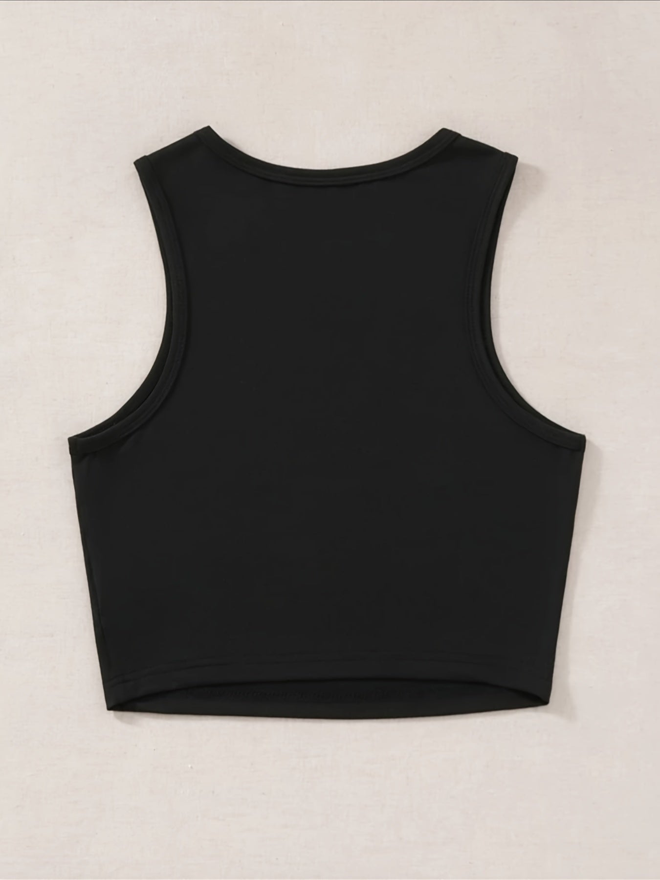 Floral & Sun Print Crop Tank Top Y2K Sleeveless Tank Top