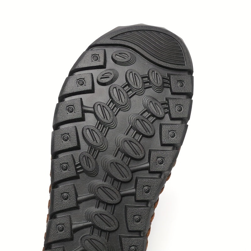 Men's Non Slip Hook And Loop Sandals Wear resistant Comfy Beach Shoes Summer