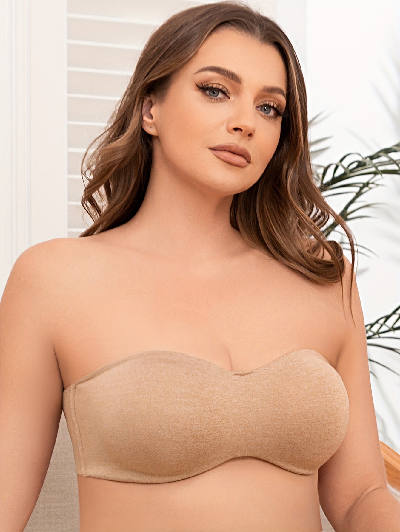  Strapless Underwire Minimizer Bandeau Bra