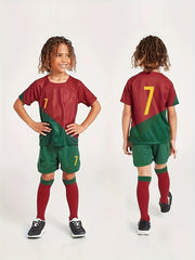 Boy's Soccer Jersey & Shorts Set for Football Training