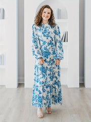  Casual Floral Print Maxi Dress