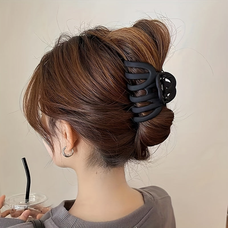 2pcs Women's Hair Claw Hair Clips Retro Shark Claw Large Size Back Head Hair