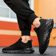 Men's Lace Up Running Shoes Comfy Breathable Durable Non Slip Sneakers