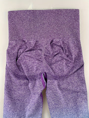 Two Tone Butt Lifting High Waist Leggings Yoga Running Tight Pants