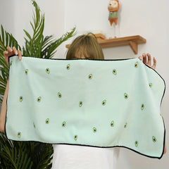 Printed Hand Towel Coral Fleece Soft Absorbent Towel