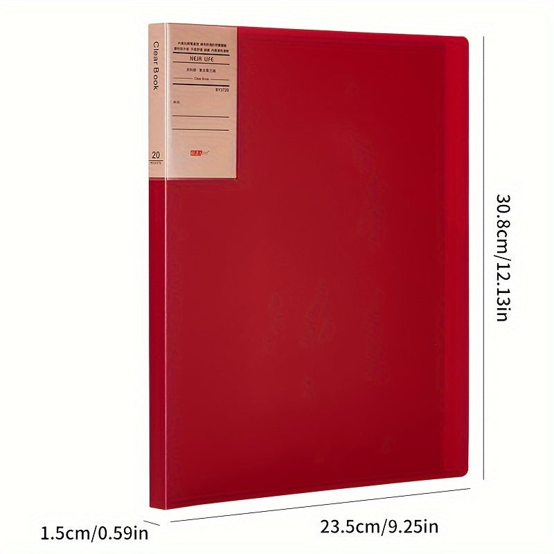30pcs Retro A4 File Storage Folder Document Layer File Folder