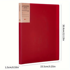 30pcs Retro A4 File Storage Folder Document Layer File Folder