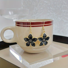 Vintage Floral Geometric 3D Earrings for Women