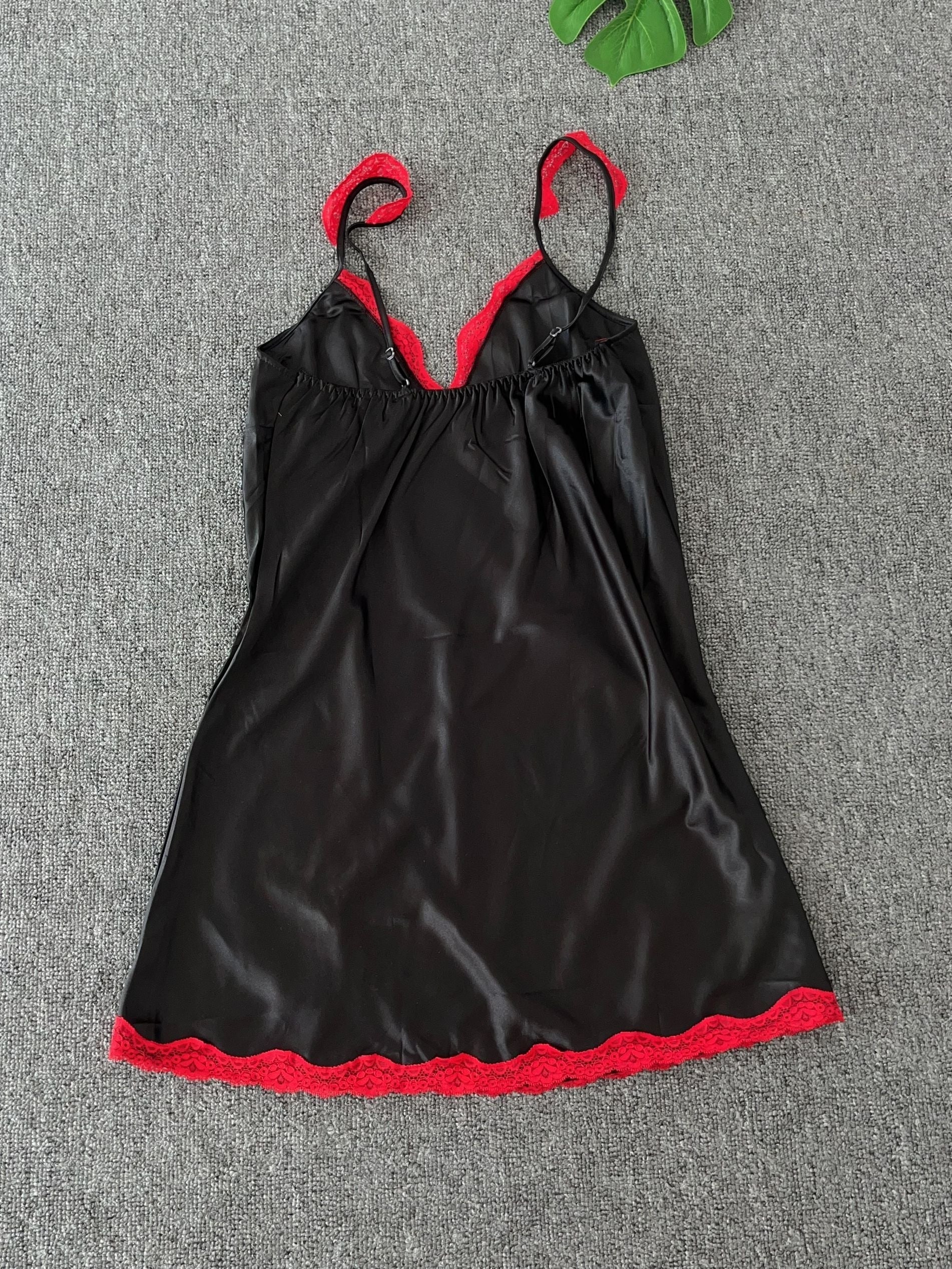 Lace Slip Nightdress V-Neck Sleepwear