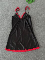 Lace Slip Nightdress V-Neck Sleepwear