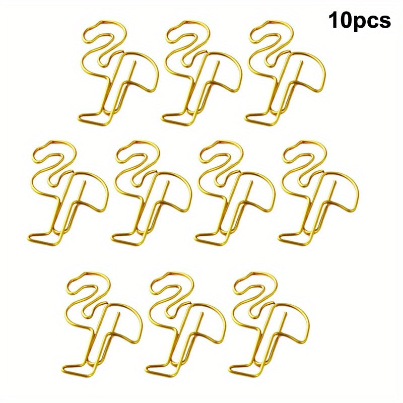 Flamingo Paper Clips Funny Paperclips Bookmark Metal File Note Clips