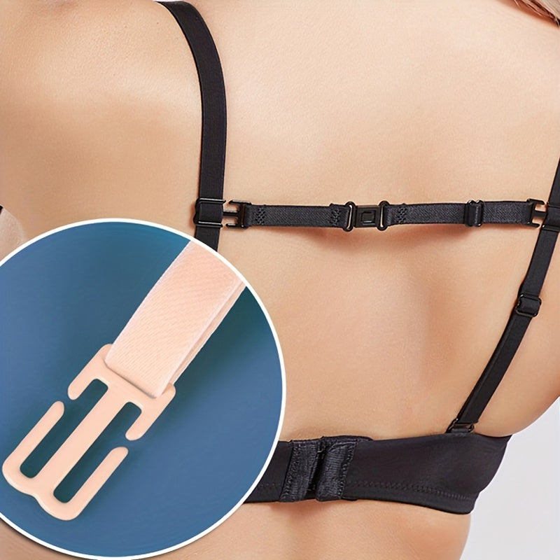 Solid Bra Straps With Buckle Elastic Non-slip Bra Straps