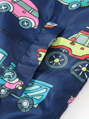 Boys Teen Car Graphic Zipper Hooded Jacket Spring Fall