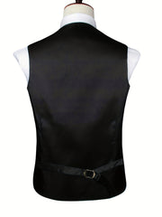 Men's Business Formal Vest Slim Fit Solid Suit Vest