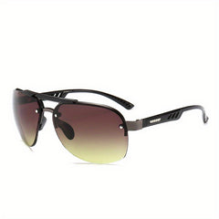 Polarized Semi Rimless Driving Sunglasses UV400