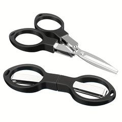 Compact Portable Folding Scissors for Travel Fishing