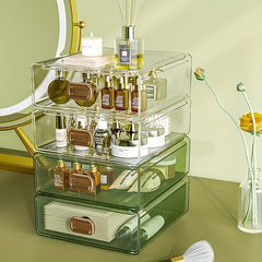 Stackable Desktop Storage Box for Cosmetic and Office Supplies