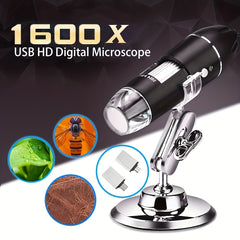 1600X HD USB Microscope Magnifier WIN XP 7 VISTA System