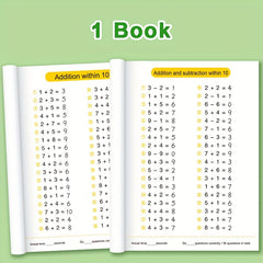 Addition & Subtraction Workbook Daily Math Practice for Kids Education Learning