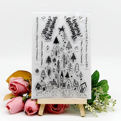 Christmas Tree Silicone Clear Stamp