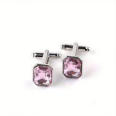 Rhinestone Cufflinks Suit Button Shirt Studs