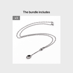 Minimalist Crown Mini Teaspoon Pendant Classic Necklace Vintage Crown Spoon