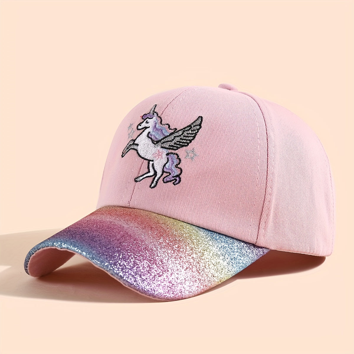 Summer Unicorn Kids Baseball Cap Embroidered Peaked Sun Hat