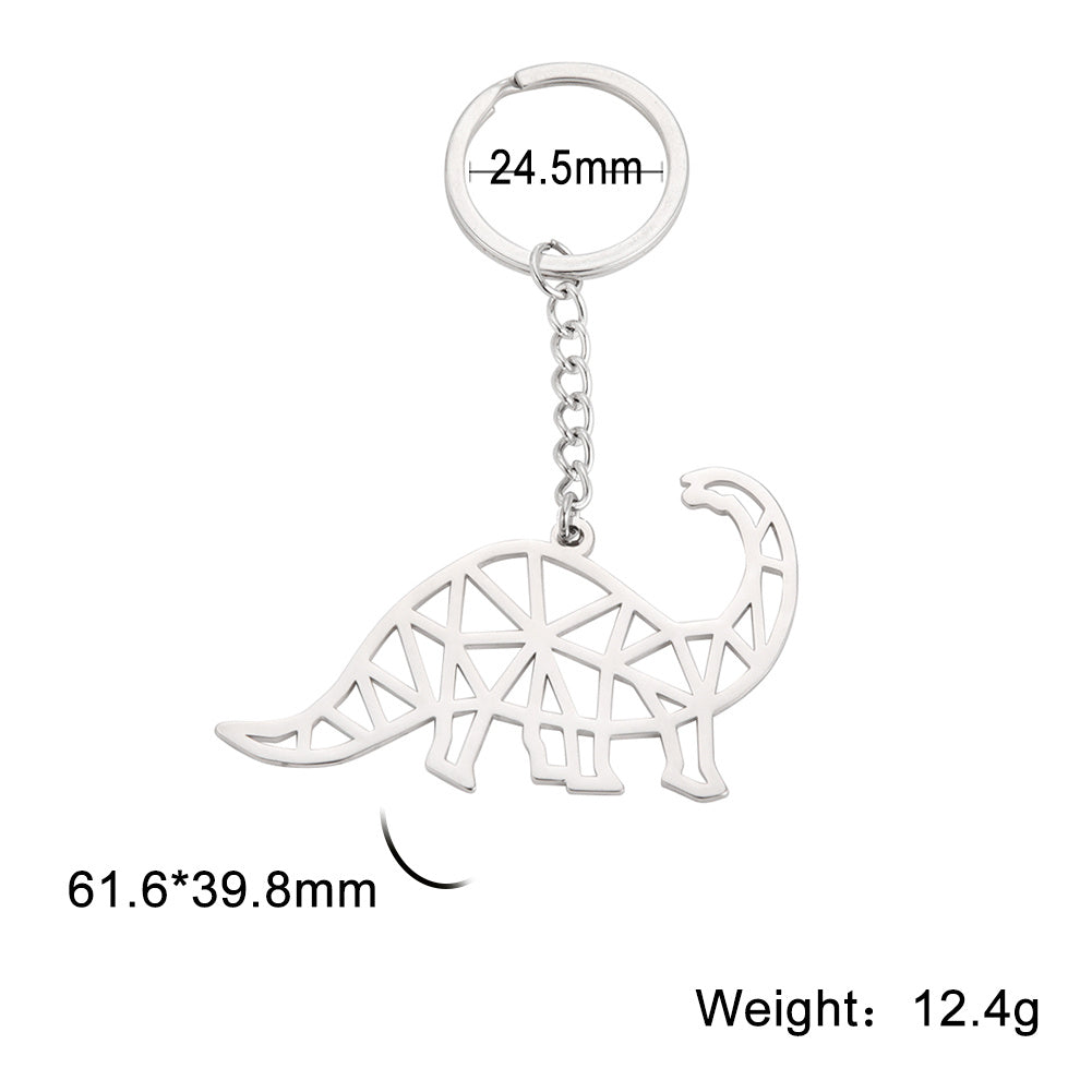 COOLTIME Stainless Steel Brachiosaurus Keychain