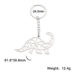 COOLTIME Stainless Steel Brachiosaurus Keychain