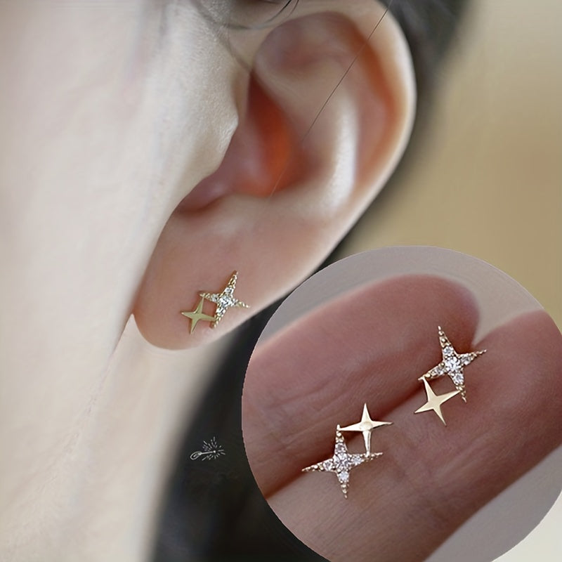 Light Star Stud Earrings Set