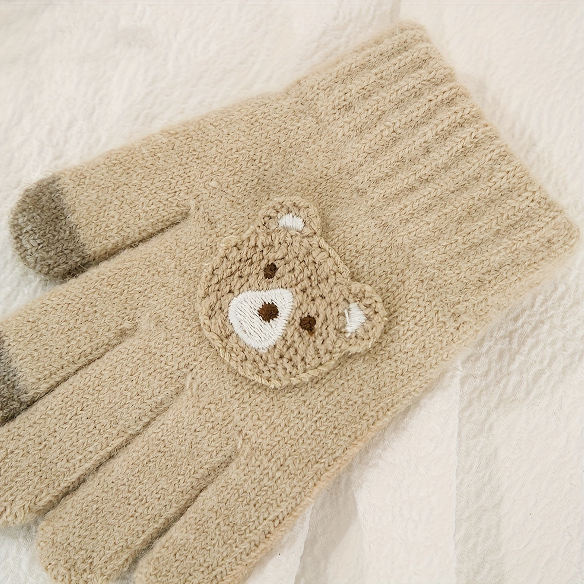 Winter Cartoon Bear Kids Gloves for Boys and Girls