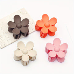Creative Flower Hair Claw Matte Hair Claws For Ladies And Girls