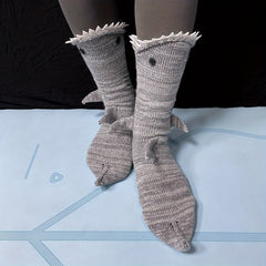 Funny Shark Knit Socks & Floor Mid Tube Socks Women's Hosiery