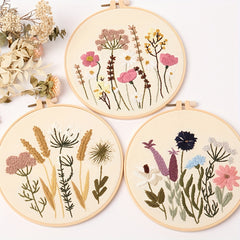 DIY Embroidery Kit Bag Cross Stitch Material Set Manual
