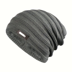 Plus Velvet Warm Woolen Knitted Hat Outdoor Ski Hat