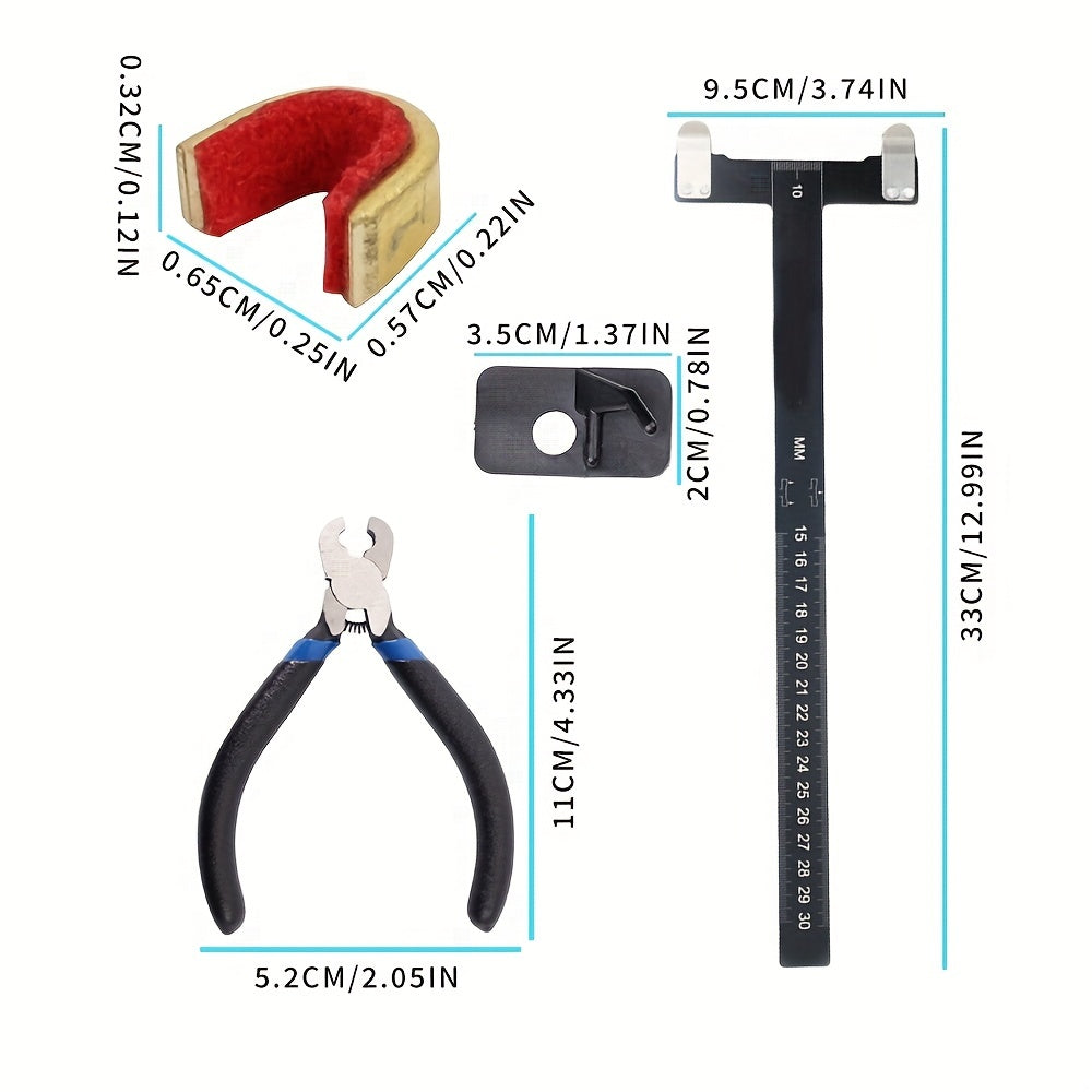 Archery Bow String Points Nock Pliers Set T Shape Arrow Bow Square Ruler