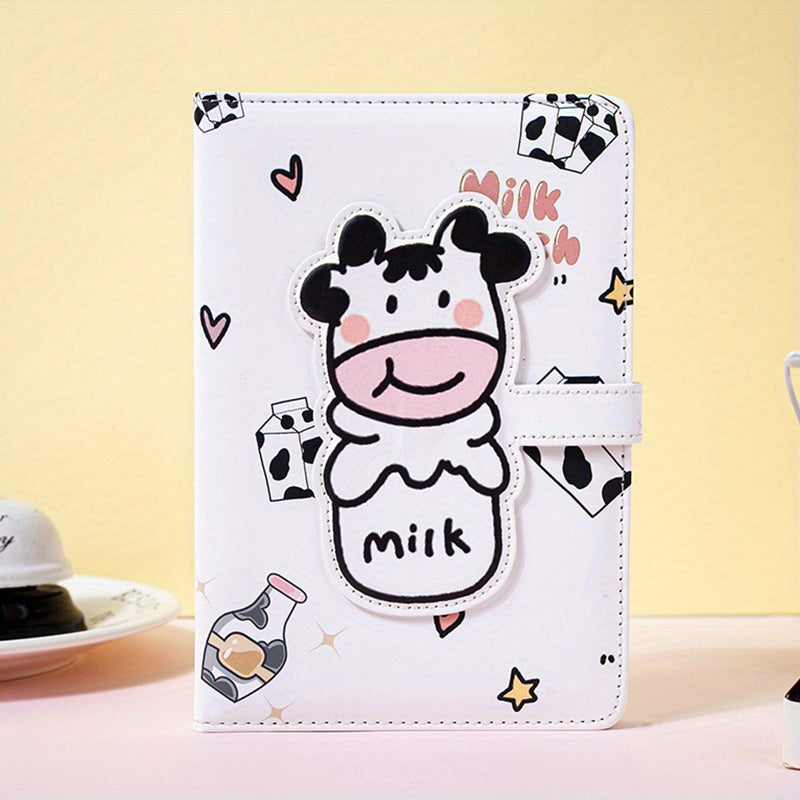 Milk Ranch Girl Heart Handheld Book Beauty Student Leather Diary Book