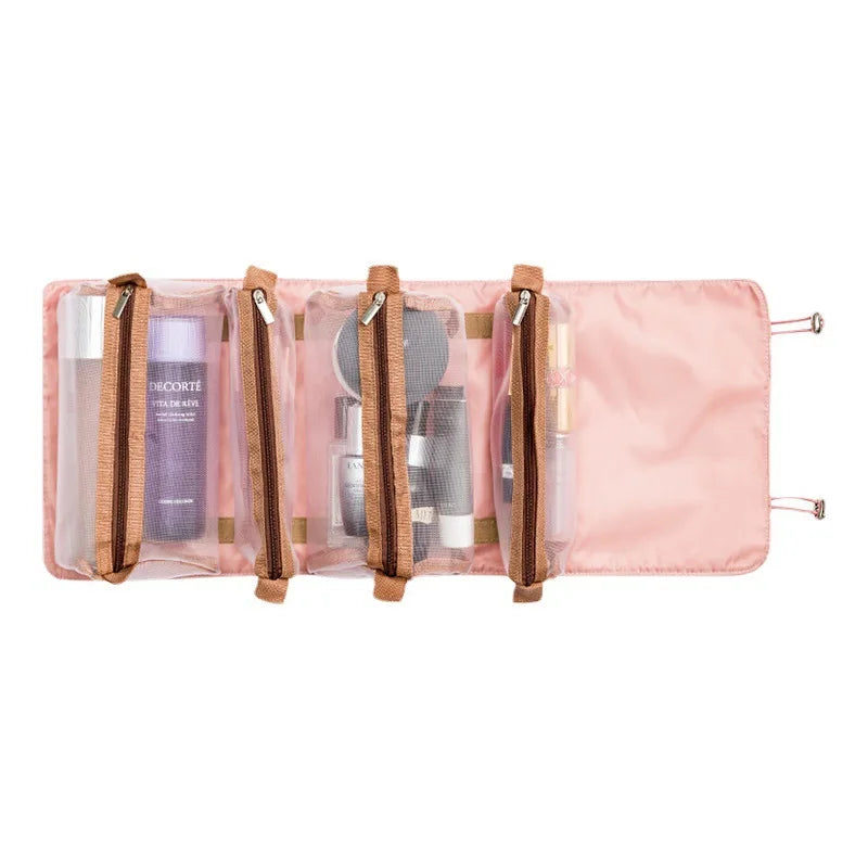 4PCS in 1 Cosmetics Bag For Women Zipper Pouch