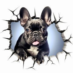 French Bulldog Wall Stickers 4-in-1 Decals for Trucks Waterproof Car Decals