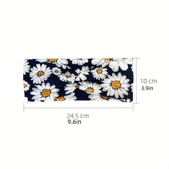 Boho Headband Wide Floral Knot Stretch Turban Head Wrap Hair Scarf Accessories