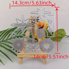 Christmas Star Metal Cutting Dies And Stamps DIY Card Scrapbook Decoration