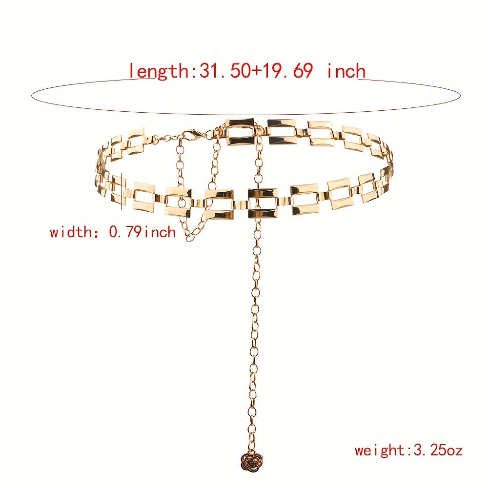 Metal Chain Punk Bikini Body Belt