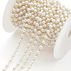 Pearl Copper Plated Chain DIY Accessories Jewelry Material Pack
